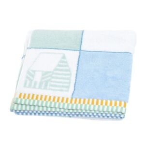 Hermes Blue and Green Beach Towel Luxurious Cotton Bath Accessory